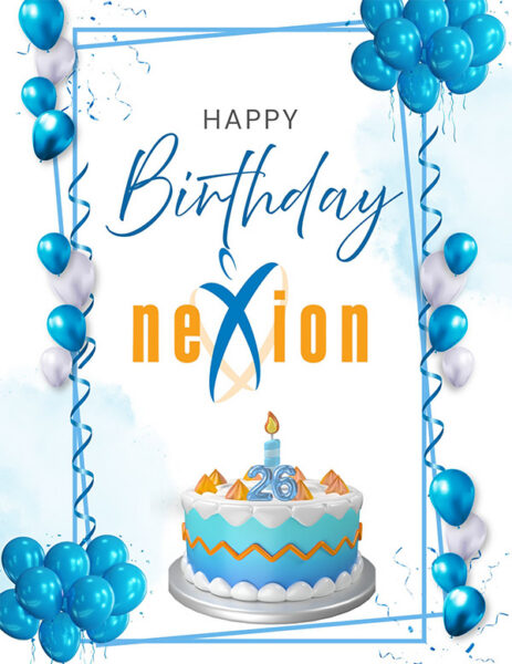 26th Anniversary Nexion Birthday Card